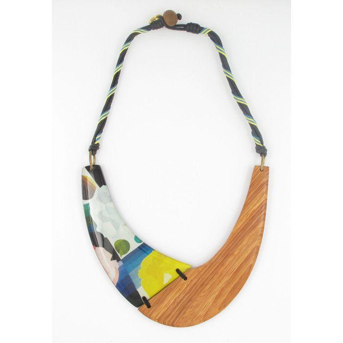 Zweifarbige Statement-Halskette
