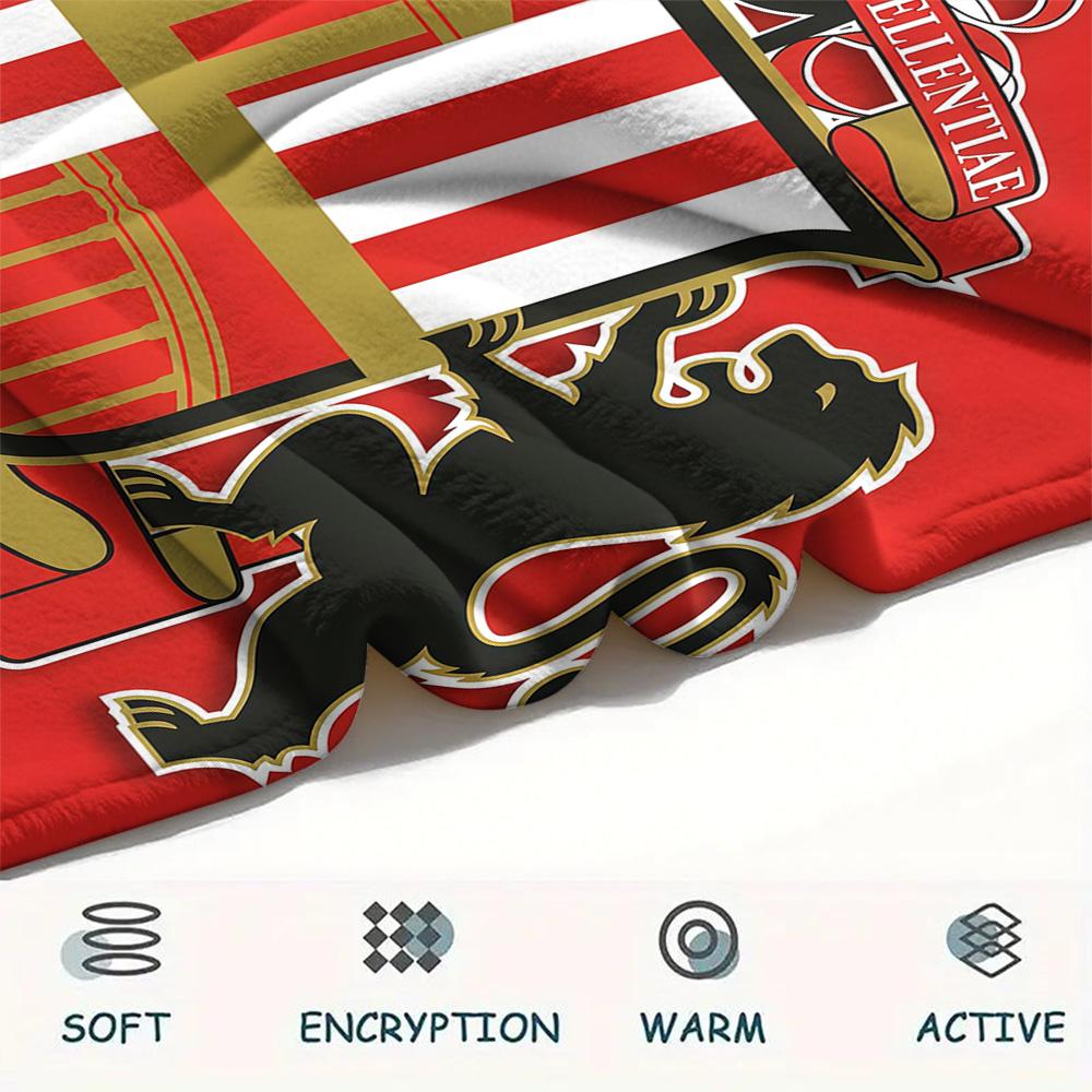 1PC Custom Name Sunderland AFC Patterned Flannel Blanket Suitable For All Seasons for Home Decor Warmth and Comfort Gifts Holiday Present -HE219