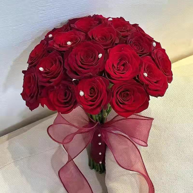 Koreanischer Waldstil Braut-Handstrauß für Hochzeit oder Foto-Requisiten