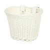 Hand-Woven Rattan-Style Detachable Bicycle Storage Basket for Children's Scooters - Small, Lidless