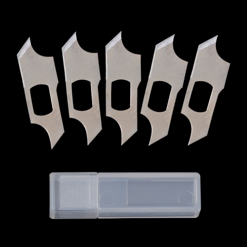 5Pcs/set Accessories Hand Tools Non-Slip Scalpel Knife Parts 10pcs Blades Cutter Craft Knives PCB Repair