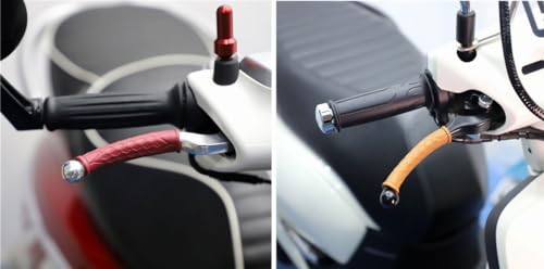 Beatus Handle Lever Grip, Wide Range of Easy-to-Use Colors, Anti-Slip Lever, Prevents Cold, Brake, Accelerator, Left and Right Set, Universal (Bu