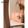 Spring Summer Pink Commuter Large-Capacity One-Shoulder Portable Tote Bag