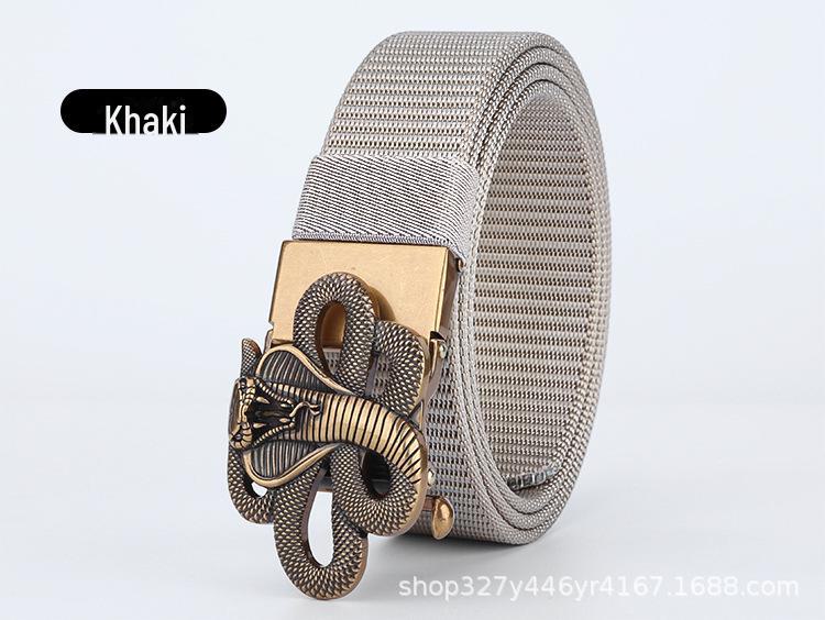 

Gugeti мужской ремень с автоматической пряжкой Tactical - дизайн со змеями-зодиаками, повседневные джинсы, военная подготовка, приключения на открытом воздухе 150 cm