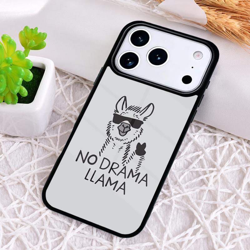 

Без драмы Проблемная Лама Лама Ударопрочный Чехол для Телефона для iPhone 17 Air 16e 15 11 12 14 13 Pro Max Чехол Coque iPhone 11