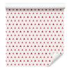 Triangles Wallpaper White and Coral for Living Room and Bedroom 50x1000