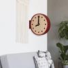 Corner Wall Clock Desktop Easy To Read Unique Mounted Craft Decor Ornament for