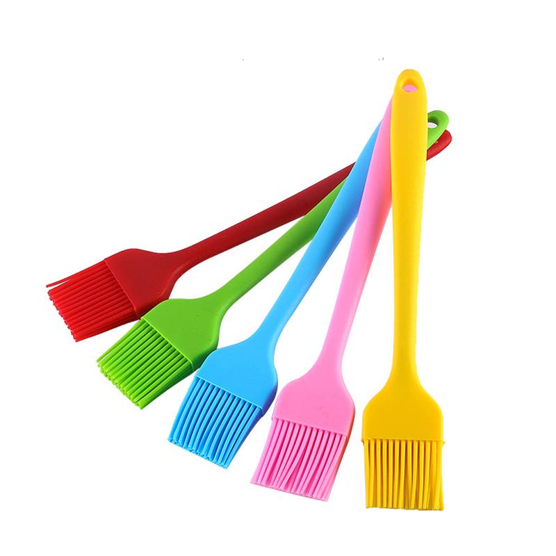 1pc Barbecue Silicone Oil Brush Grill Tools Pastry Cookie Brush Portable Outdoor Barbecue Gadget Baking Tools Kitchen Accessories