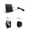 High Airflow 12V DC Inline Duct Fan For Home Ventilation Solar Powered 5.5x2.1mm Female Connector Durable ABS Plastic