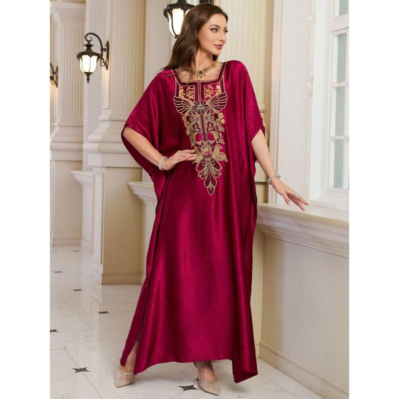 Rochii Casual de Vară Primăvară pentru Femei, Mâneci 1/2, Guler Pătrat, Talie Lejeră, Imprimeu cu Model Floral