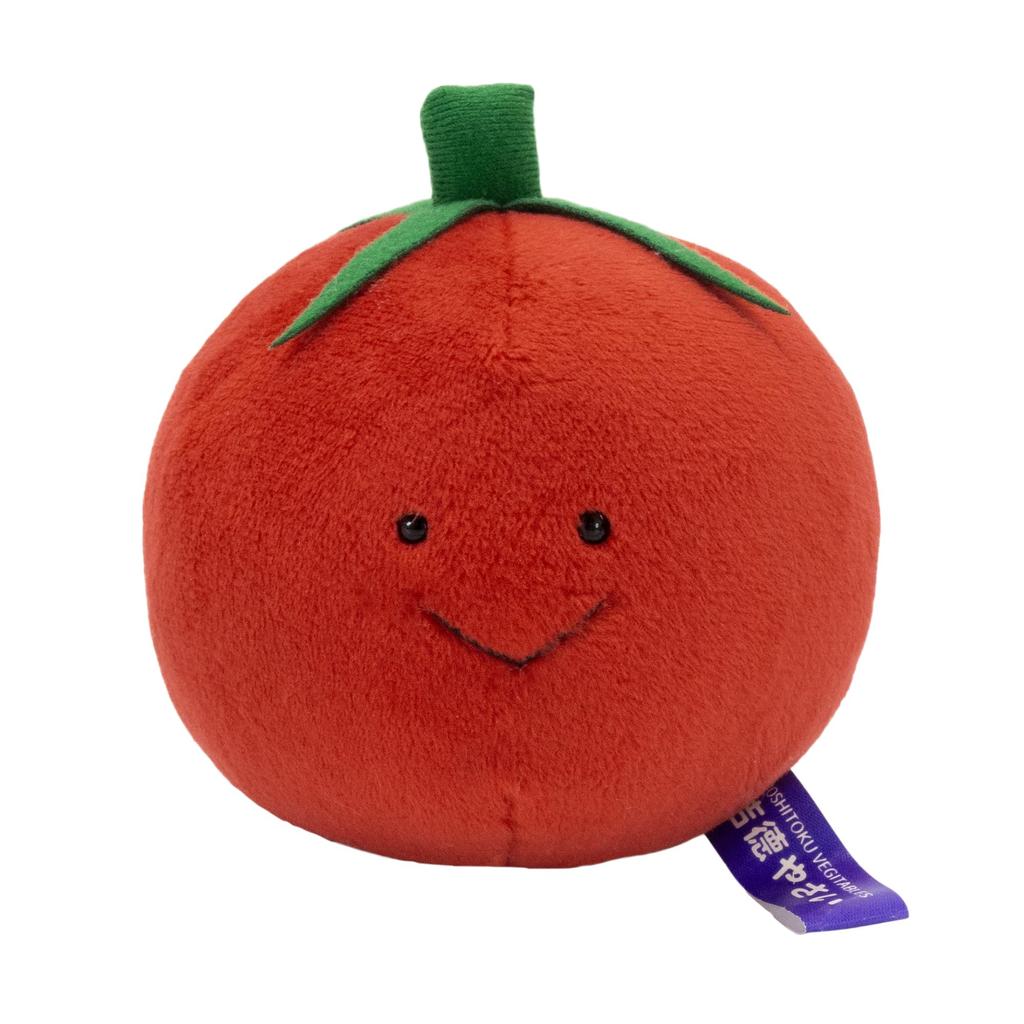 Yoshitoku Vegetable Friends Ripe Tomato Plush Size 180255 Toy, H13.5cm,