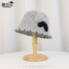 Autumn and winter warm bucket hat small face fashion ear protector basin hat versatile knitted wool hat women