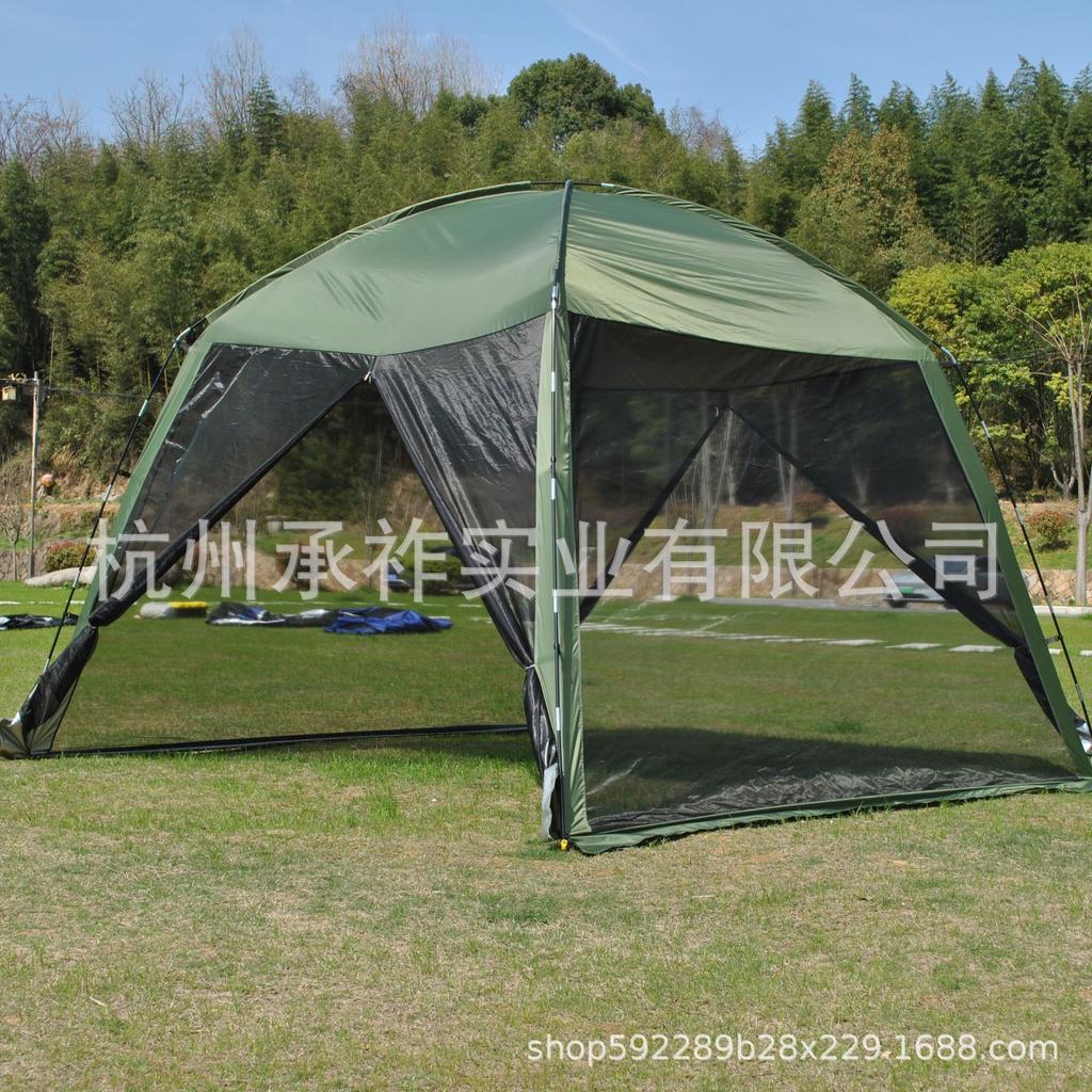 8-Person 9 M² Mesh Dome Sunshade Tent with Mosquito Netting