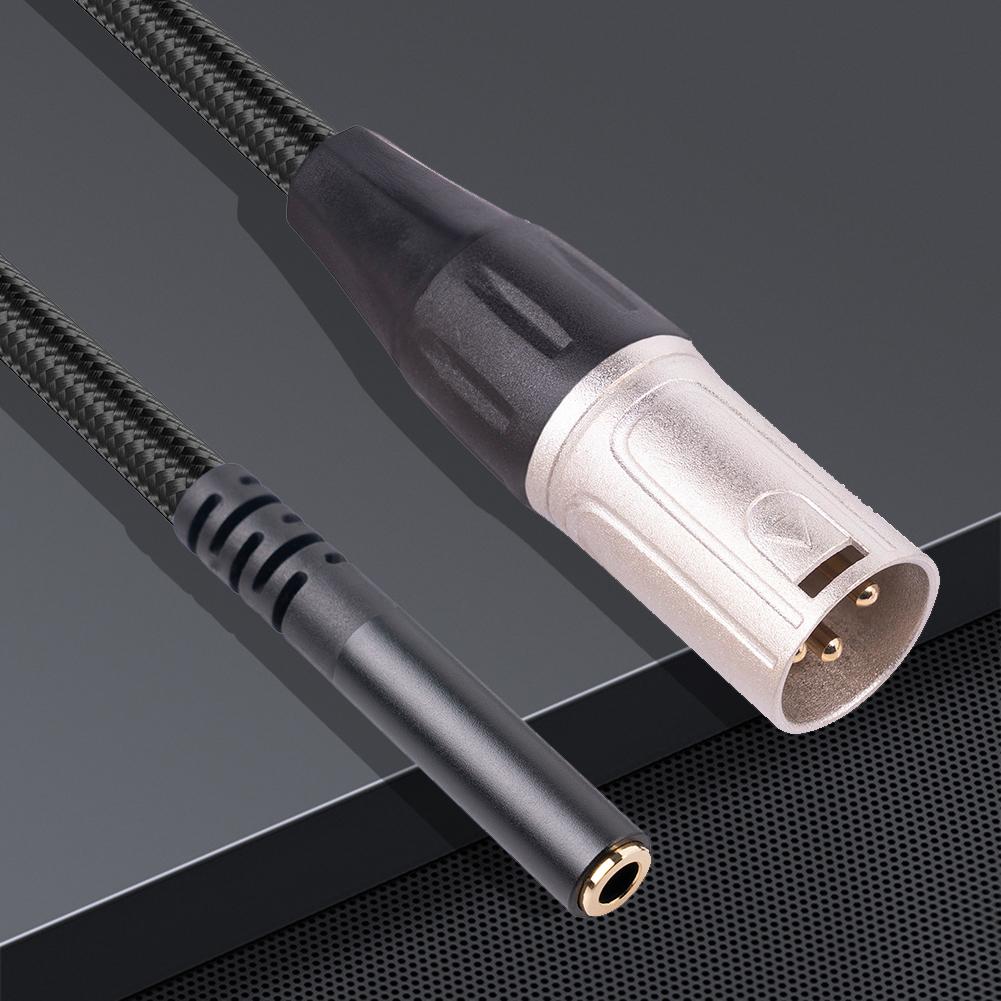 3.5mm Female To XLR Male Interconnect Cable Female To 3 Pin XLR Male Cable for Microphone