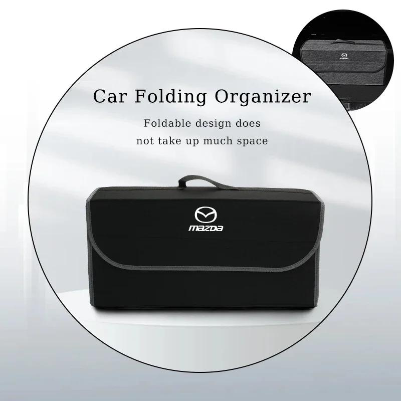 2025 Horký úložný box organizér do kufru auta Skládací kontejnerová taška pro úklid pro Mazda CX5 6 3 CX7 323 Axela Atenza CX30 CX9