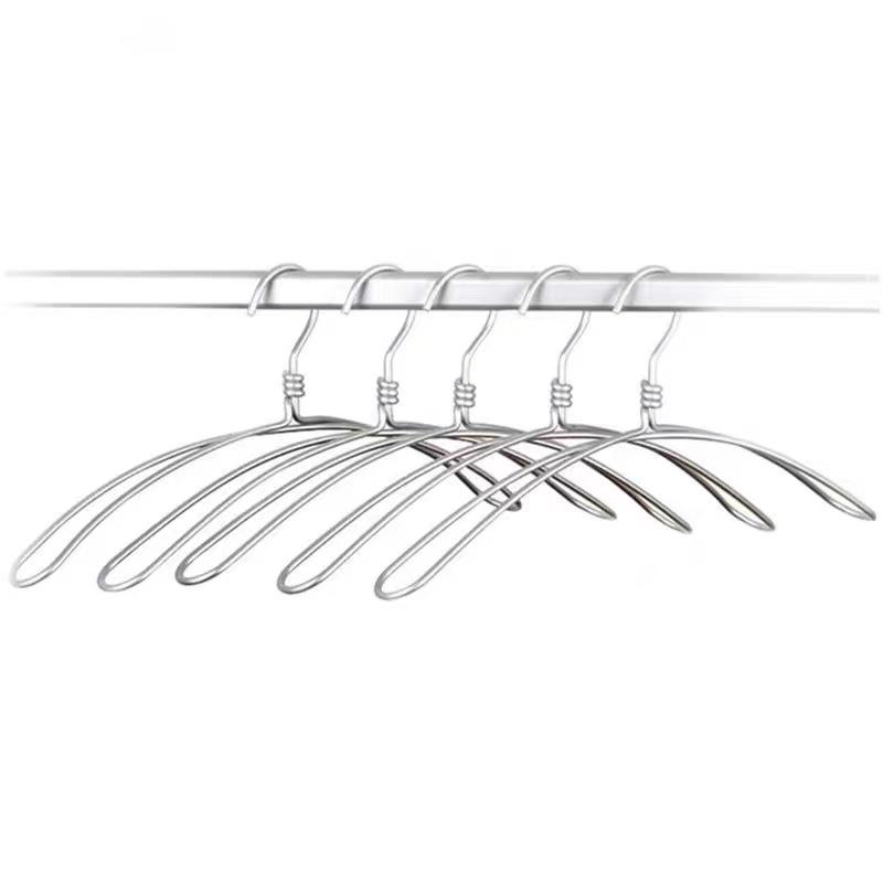 Space Aluminum Wide oulder Coat Hanger No Trace Sweater Special  Aluminum Japanese Sle Clothes Hanger No Bagging