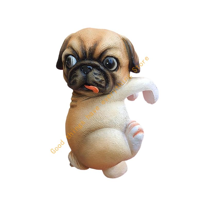 

Climbings Dog Figurine Flower Pot Huggers Resin Hanging Dogs Statue Planter Pot Decorations for Home Garden Ornament 55KF