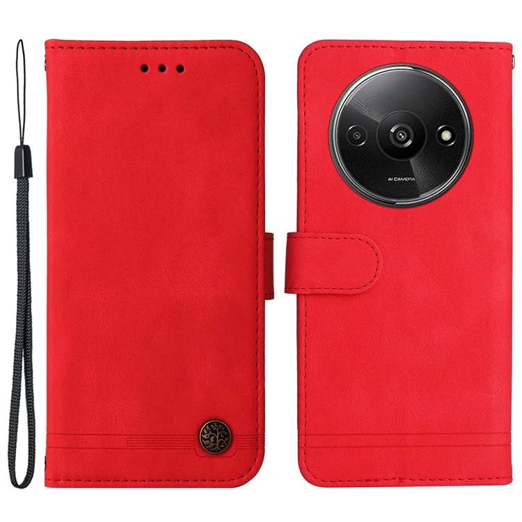 Pro Xiaomi Redmi A3 / Poco C61 4G pouzdro PU kožený kryt peněženky na telefon se stojánkem