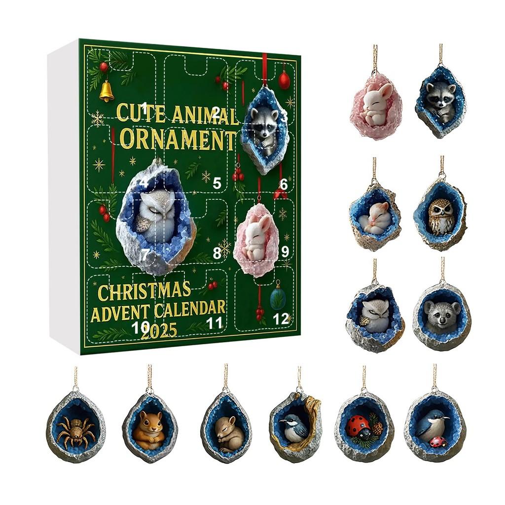 

Animal Christmas Blind Box Decorations With Acrylic Style For Holiday Parties And Gifting