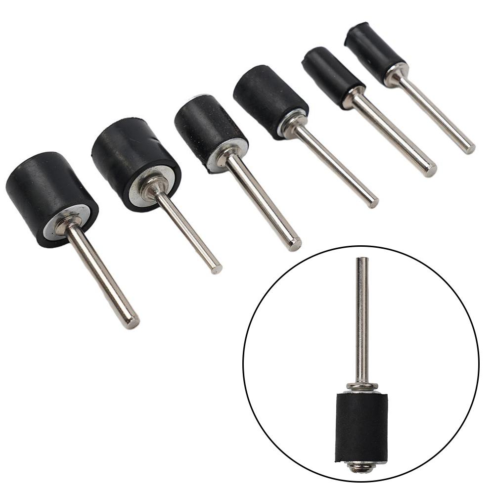 Abrasive Tool Grinding Head Sandpaper Ring Polishing Drum Power Rotary Tools Rubber Sandpaper Circle Kit Abrasive