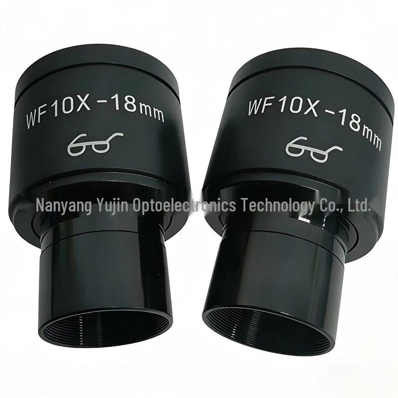 Wide-Angle 10x Eyepiece for Biological Microscope, 23.2mm Interface, High-Eyepoint WF10X/18 WF10X/20