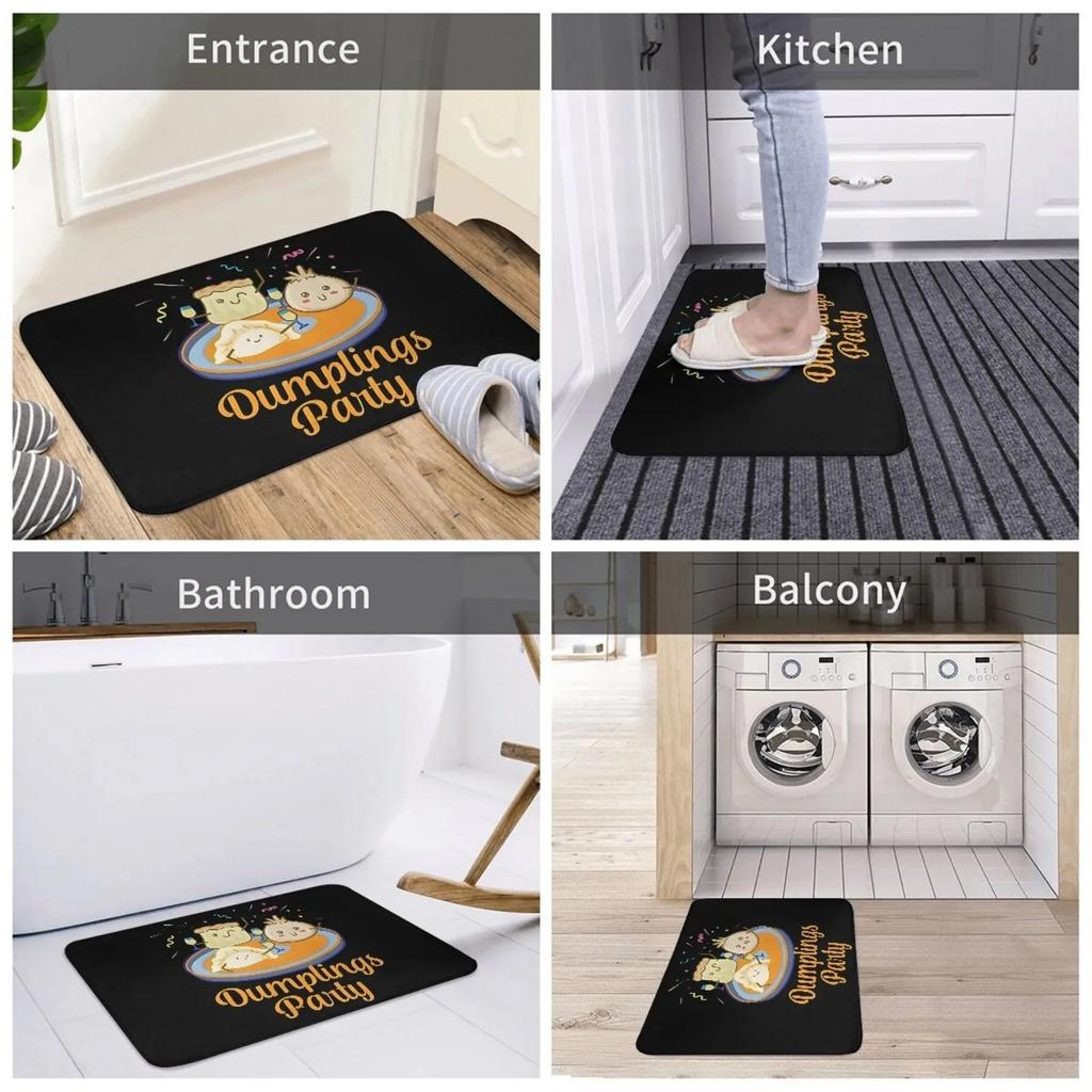 1PC Flower and Bird Pattern Door Mats Kitchen Rugs Non-Slip Pop Design Bedroom Rugs Bath Mat Carpet for Home Sink Laundry Decor