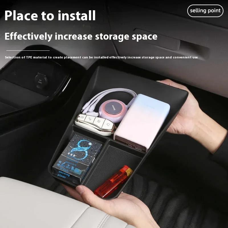 For BYD Song Plus DMI Seal U Sealion 6 2023 2024 2025 Center Console Armrest Storage Box EV Interior Decoration Accessories