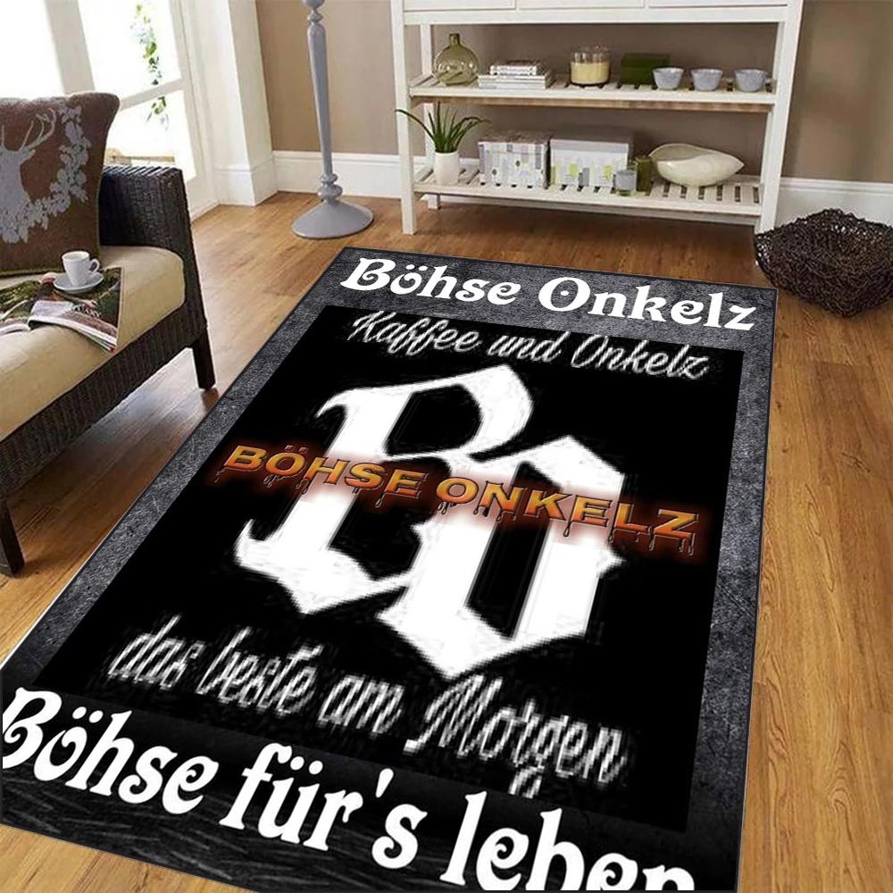 Německo Bohse Onkelz Koberec do obývacího pokoje ložnice bytová dekorace cool protiskluzová pratelná podložka na podlahu kuchyňová podložka pod konferenční stolek