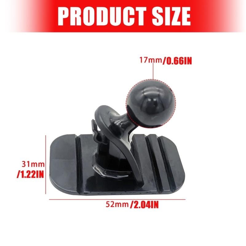 Adhesive Base 17mm Ball Joint Phone Holder Adapter For Car Dashboard Dashboard Office Desk Secure Stability