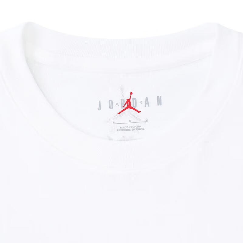 Jordan AS M J SS Tee Dongdan Gcel Colorful Character Pattern Pullover Round Neck Short Sleeve T-Shirt Men Tops White HF6593100