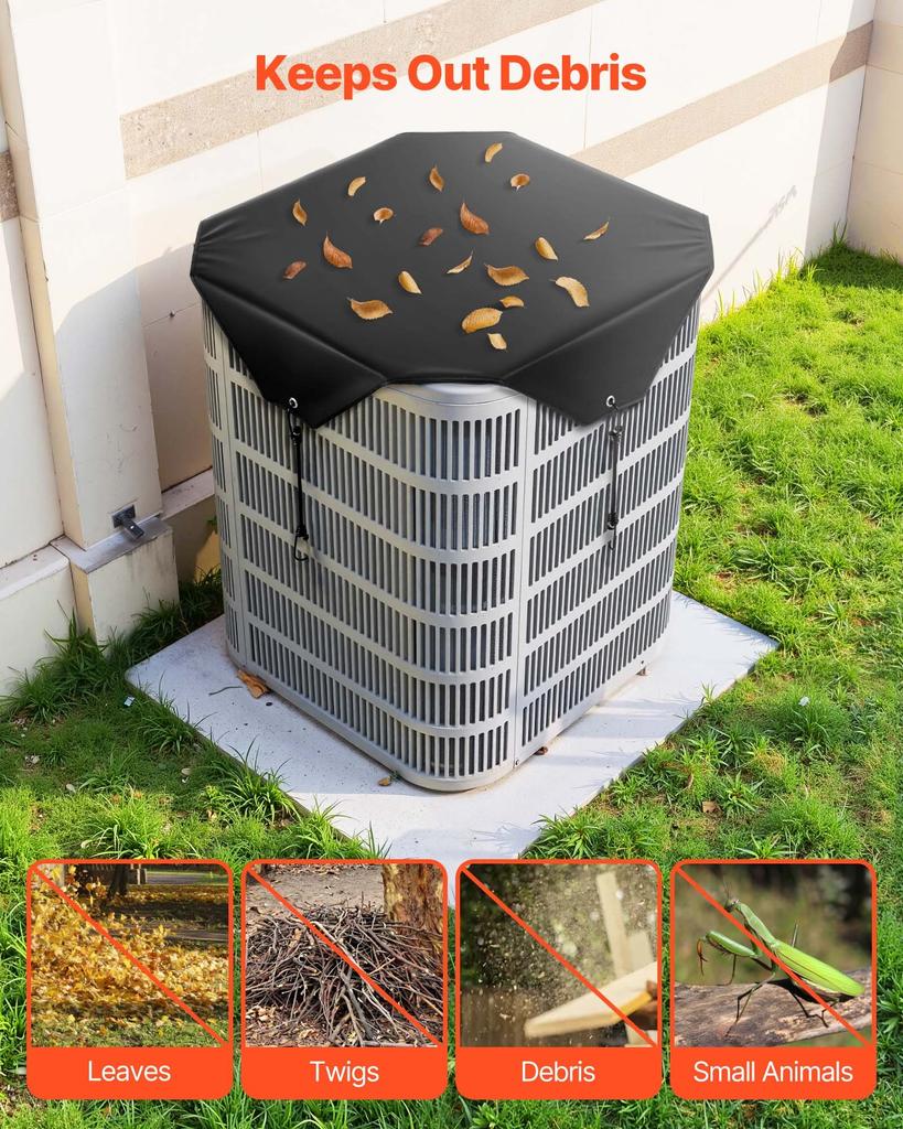 VEVOR Air Conditioner Cover for Outside Units, 810 X 810 Mm Central AC Cover for Air Conditioning Unit