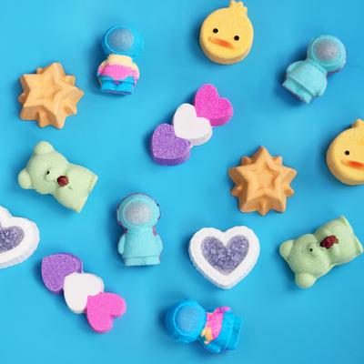Character Bath Bomb Foam Bath Bomb Customizable, 1 Set, 490g