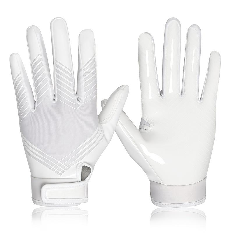 Polyester Football Gloves Adjustable Wrist Strap for Sports & Outdoor Activities Rugby Gloves Water Resistant Breathable  Gloves