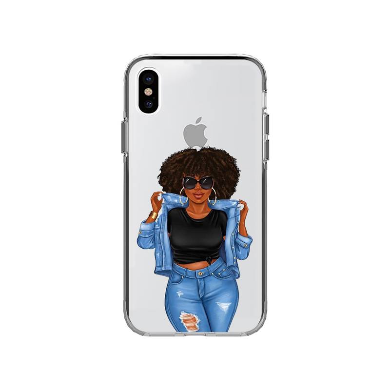 YNDFCNB Cartoon South Africa Woman Phone Case for iPhone 11 12 13 Mini Pro XS MAX 8 7 6 6S Plus X 5S SE 2020 XR Cover