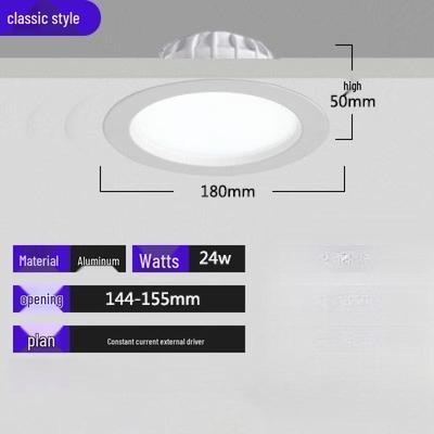 Oeny 6-Inch 24W Verzonken LED Downlighter