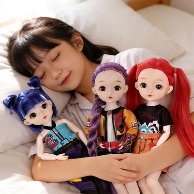 KPop Doll 3D Eye Theme Song Music Anime Delicate  Movable Doll  Toys With Gift Set 12 Inch Solid Body 15 Joint Toy for Gifts