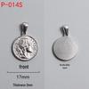 Retro Titanium Steel Cross Necklace Pendant - Stainless Steel DIY Jewelry Accessory, Fade-Resistant