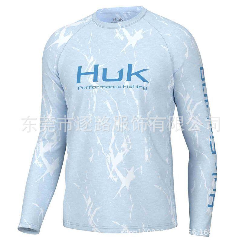HUK Men's Short Sleeve Breathable Sunscreen Fishing Suit Taiwan Fishing Sea Fishing Stream Fishing Boat Fishing Luya Fishing Suit Customization