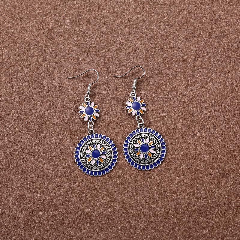 Handmade Retro Bohemian Ethnic Tassel Earrings for Women, Long Thai Style