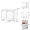 Transparent Plastic Book Storage Box With Lid For Cd Magazine Desktop Organizer