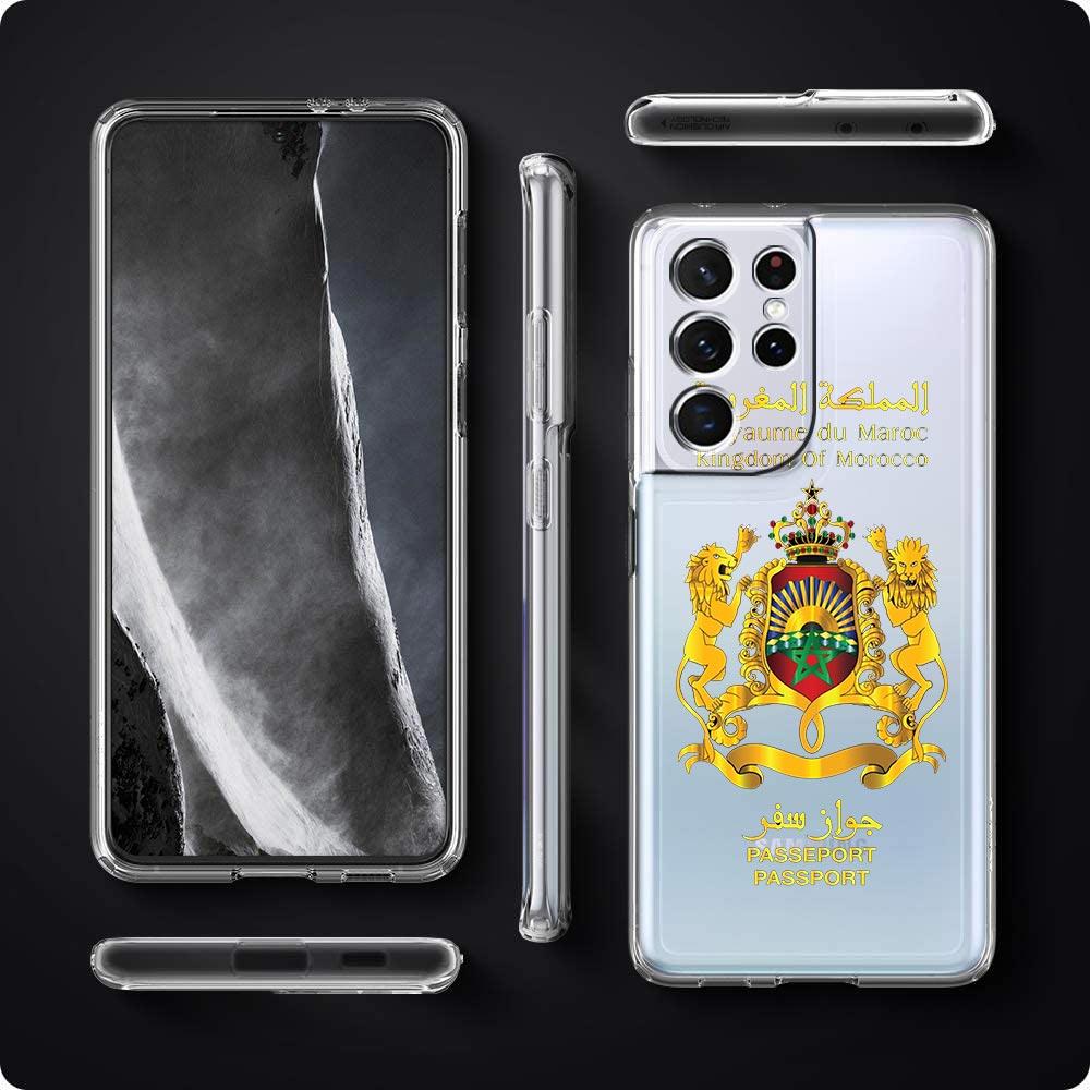 Morocco Flag Soccer Phone Case For Samsung Galaxy S23 S22 Ultra S20 S21 FE 5G S10 S10E S9 S8 Plus 4G Soft Clear Back Cover Couqe