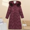 Fashion Winter Woman Coats Hooded Faux Fur Collar Thick Warm Plus Size Long Parkas Loose Women's Jackets