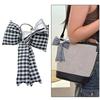 Stylish Bowknot Keychain Fashionable Cotton Bows Bag Pendant Phone Charm Keyring Elegant Accessory for Girls and Ladies