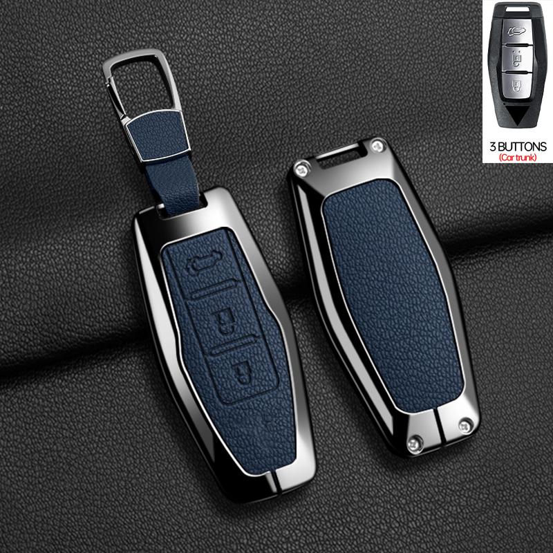 2 3 4 Buttons Auto Intelligent Key Fob Cover Case Key Ring Fit For Mitsubishi Outlander Control Smart Key Fob Mount Auto Accessories