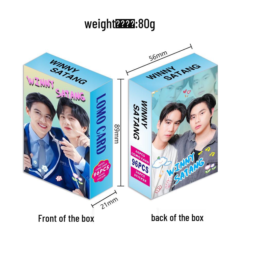 96-Piece Thailand Winnysatang HD LOMO Card Sticker Set - Photo Collection & Trading Cards.