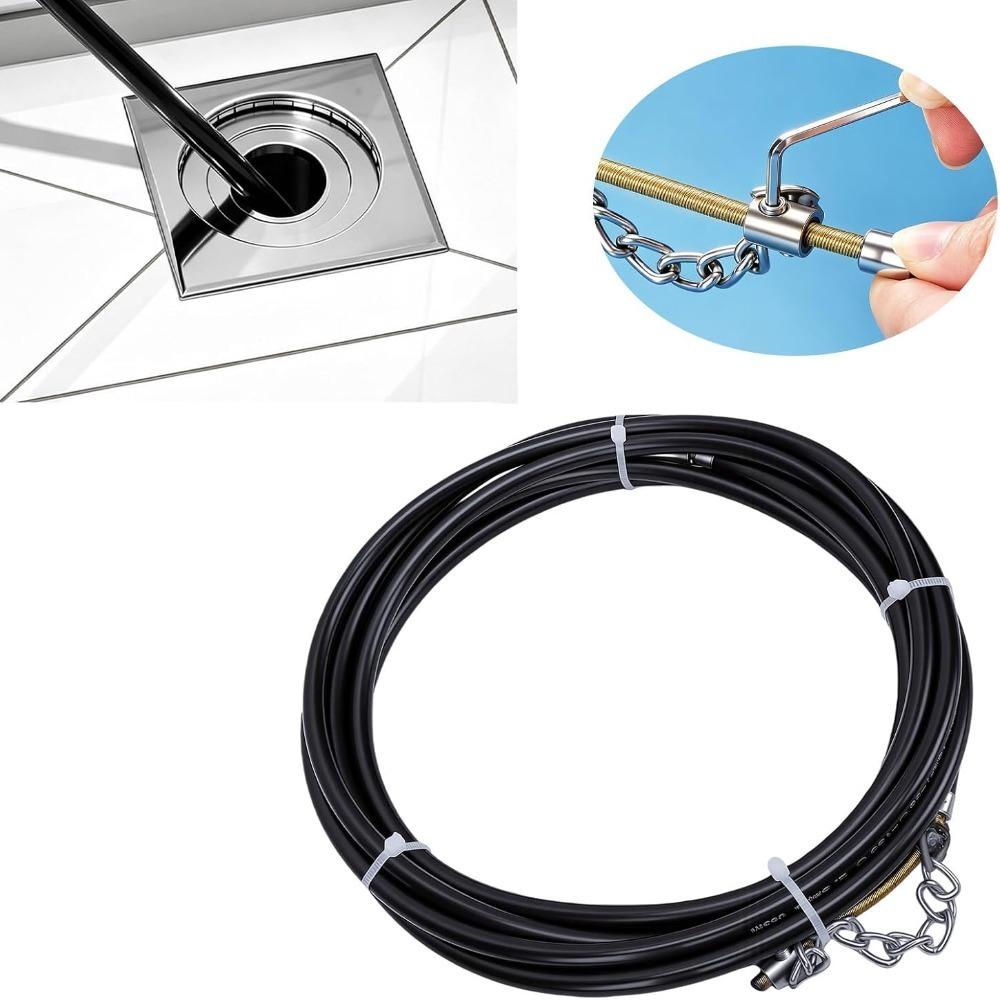 Rotating Shaft Drain Cleaning Cable Flexible Shaft Pipe Descaling Tool  Home Plumbing