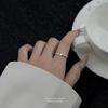 Adjustable Open Ring Women Sterling Butterfly Heart Design With Zirconia Crystals Fashion Elegant Statement Jewelry