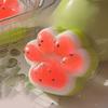 Cute Watermelon Three Color Cat Paw Squeeze Toys Tpr Slow Rebound Decompression Release Toy