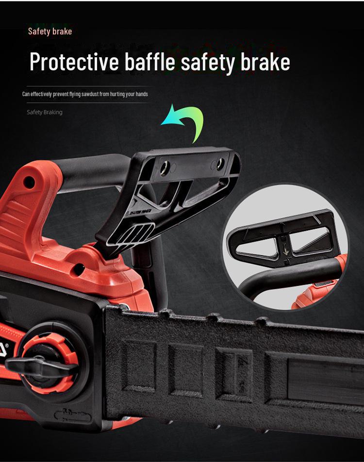 YATO Yiertuo 18V Brushless Rechargeable Handheld Electric Chainsaw with Large Capacity
