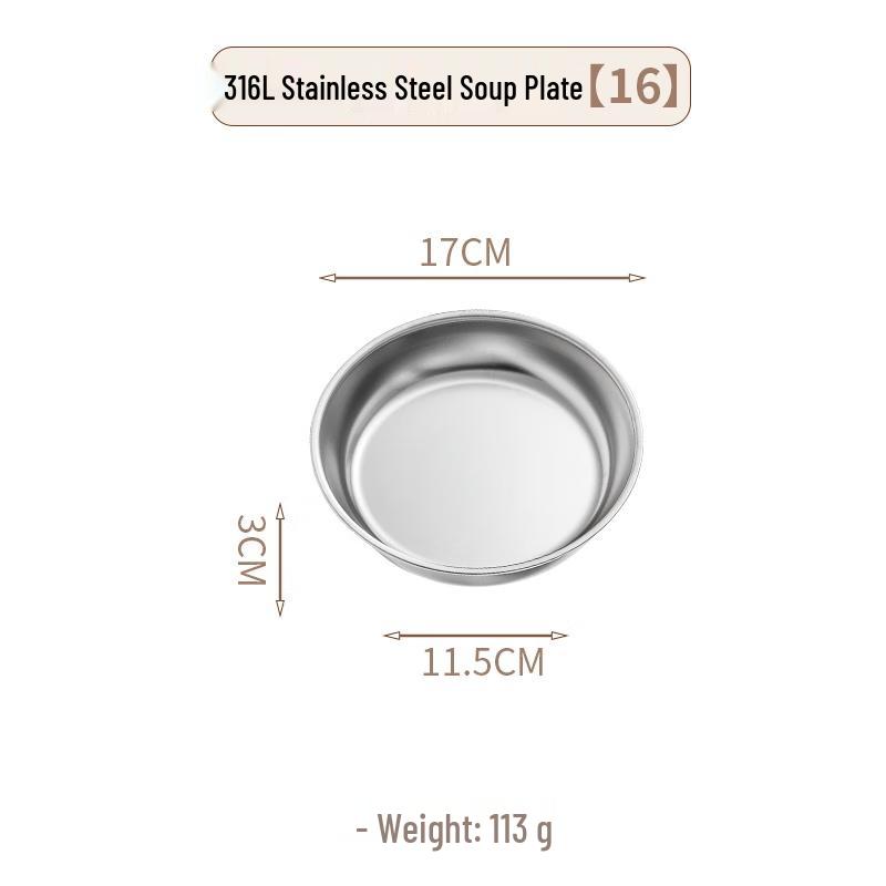 Wuhe Round Flat Iron Serving Plate